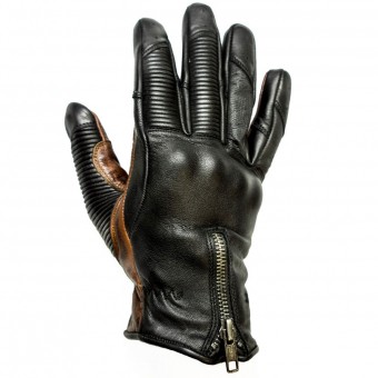 Motorcycle Gloves Helstons Tank Rag Black Camel