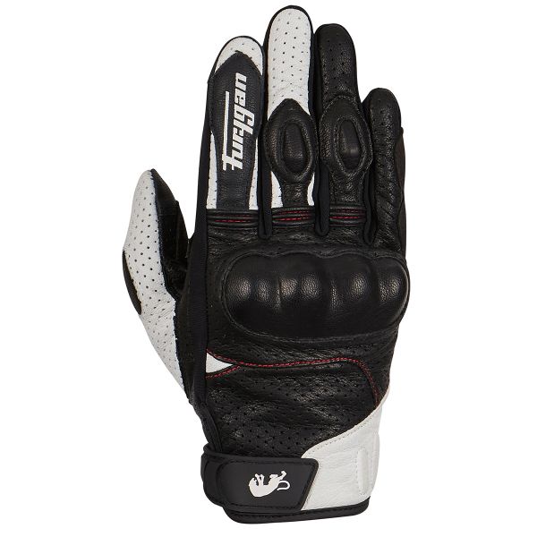 Motorcycle Gloves Furygan TD 21 Vented Black White Red