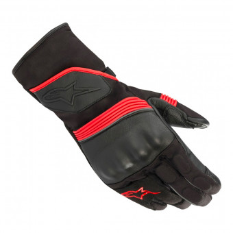 Motorcycle Gloves Alpinestars Valparaiso V2 Drystar Black Bright Red