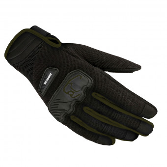 Motorcycle Gloves Bering York Black Khaki