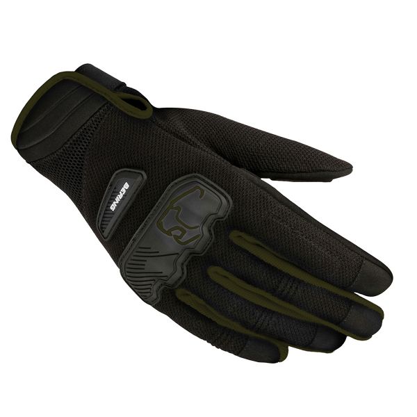 Motorcycle Gloves Bering York Black Khaki