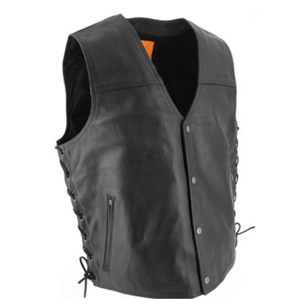 Motorcycle Vests Soubirac Gilet Lace Black Leather
