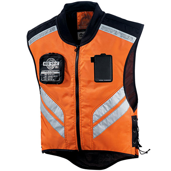 Motorcycle Vests ICON Mil-Spec Mesh Orange
