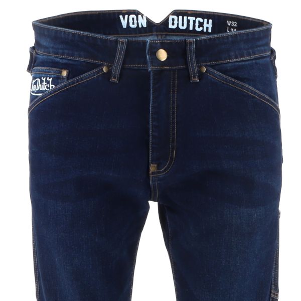 Von Dutch Carter Denim Stretch Blue Raw