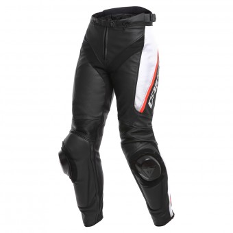 Motorcycle Trousers Dainese Delta 3 Black White Red