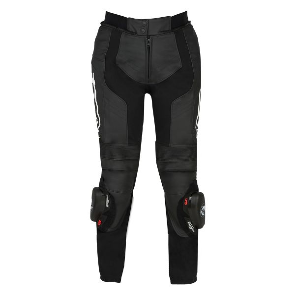 Motorcycle Trousers Furygan Bud Lady Black White