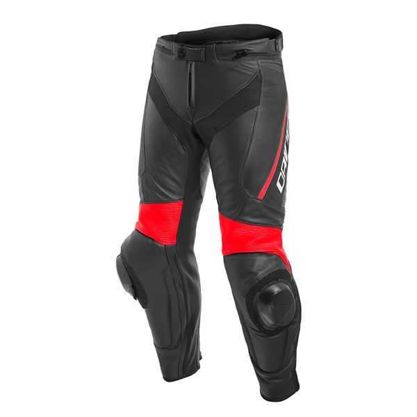 Motorcycle Trousers Dainese Delta 3 Black Fluo Red Motorcycle Trousers Dainese Delta 3 Black Fluo Red