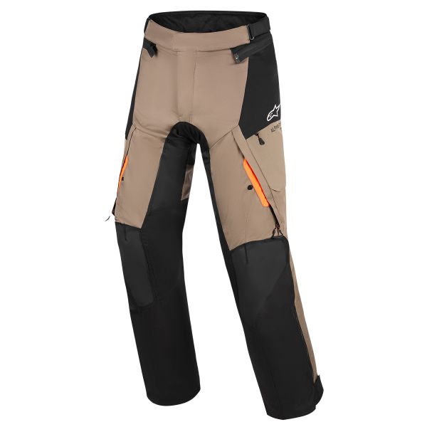Motorcycle Trousers Alpinestars Andes V4 Drystar Pants Walnut Black