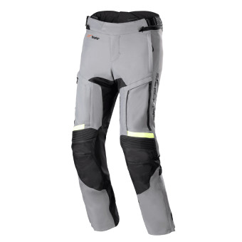 Motorcycle Trousers Alpinestars Bogota Pro Drystar 3 Seasons Dark Gray Yellow Fluo Pants