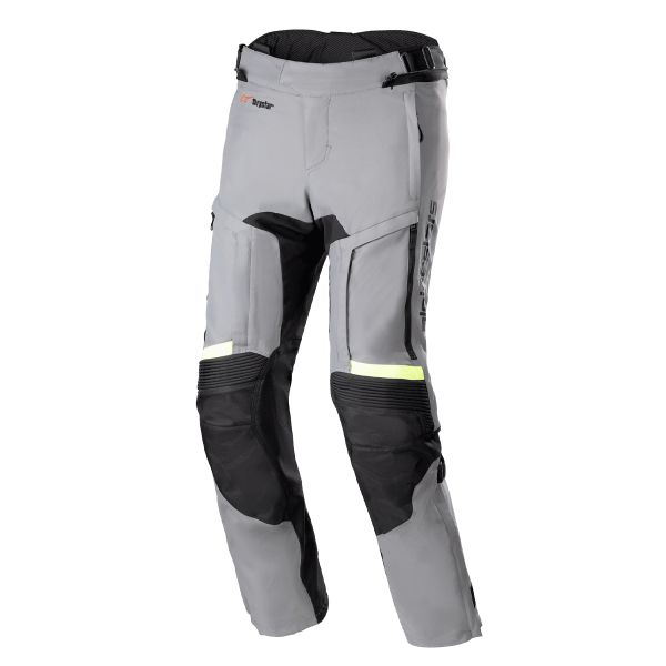 Motorcycle Trousers Alpinestars Bogota Pro Drystar 3 Seasons Dark Gray Yellow Fluo Pants