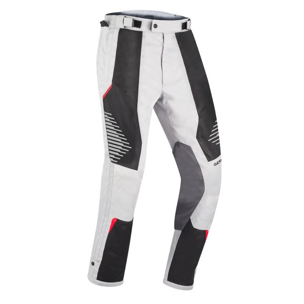 Motorcycle Trousers Bering Bakundu Grey Black Red Pant