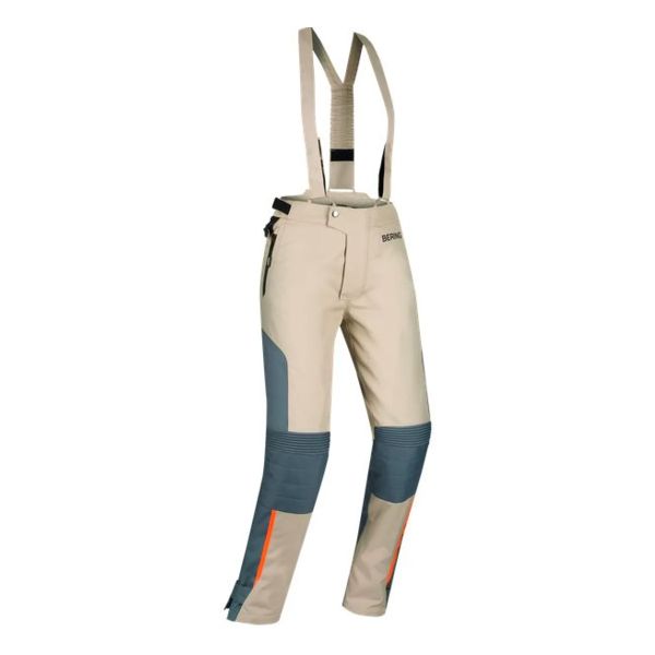 Motorcycle Trousers Bering Siberia Beige Grey Orange Pant Motorcycle Trousers Bering Siberia Beige Grey Orange Pant