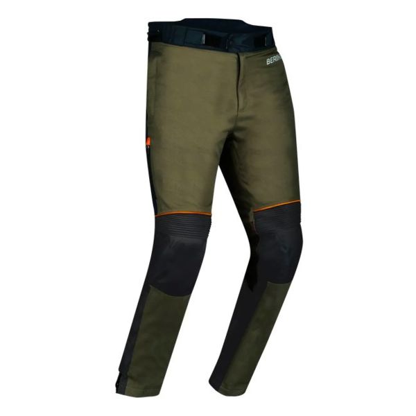 Motorcycle Trousers Bering Zephyr Black Kaki Orange Pant