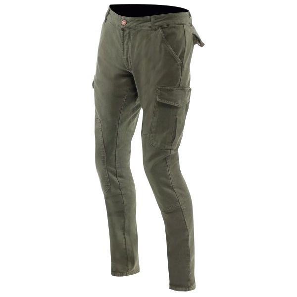 Motorcycle Trousers Dainese Cargo Slim TaperedPants Army Green