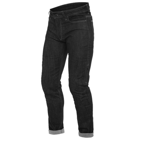 Motorcycle Trousers Dainese Denim Slim Black Pants
