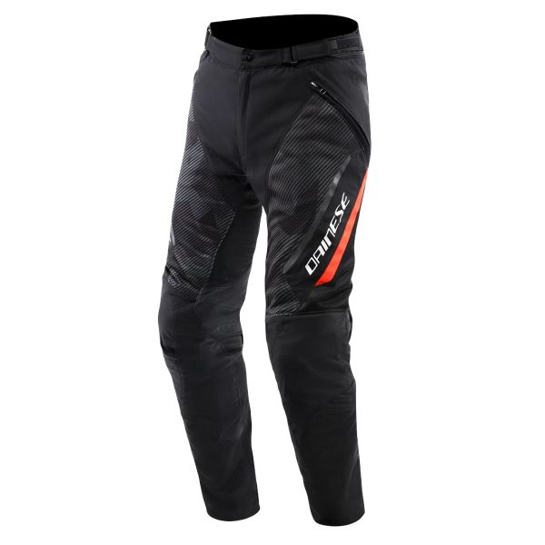 Motorcycle Trousers Dainese Drake 2 Super Air Black Anthracite Red Fluo