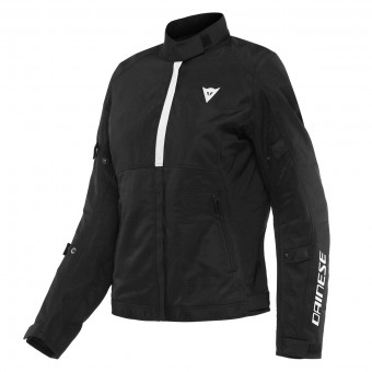 Motorcycle Jackets Dainese Risoluta Air Tex Lady Black White