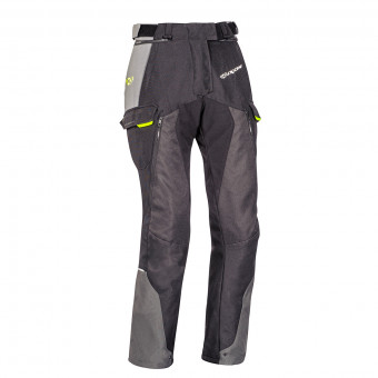 Motorcycle Trousers Ixon Balder Pant Black Grey Bright Yellow
