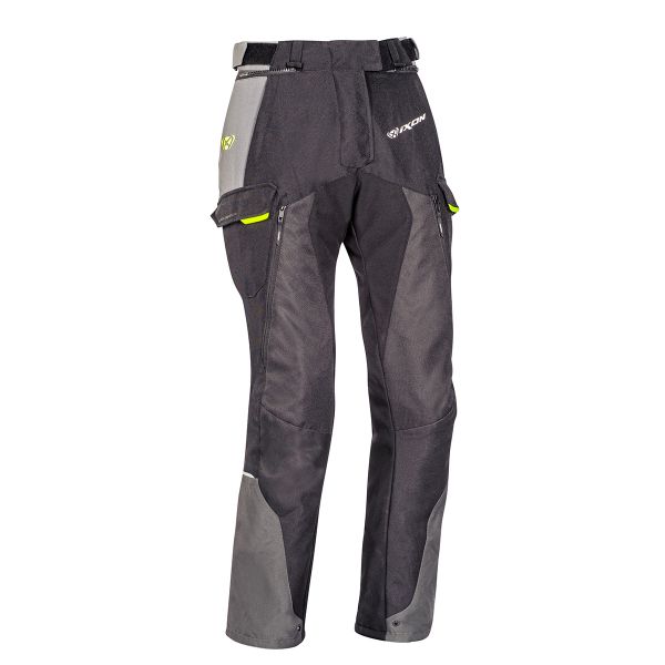 Motorcycle Trousers Ixon Balder Pant Lady Black Grey Bright Yellow Motorcycle Trousers Ixon Balder Pant Lady Black Grey Bright Yellow