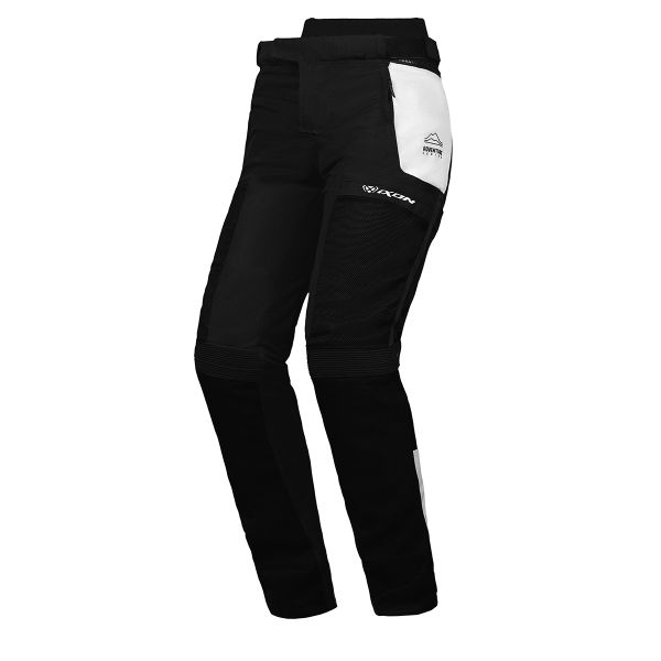 Motorcycle Trousers Ixon M-Njord Pant Light Grey Blue Bright Red