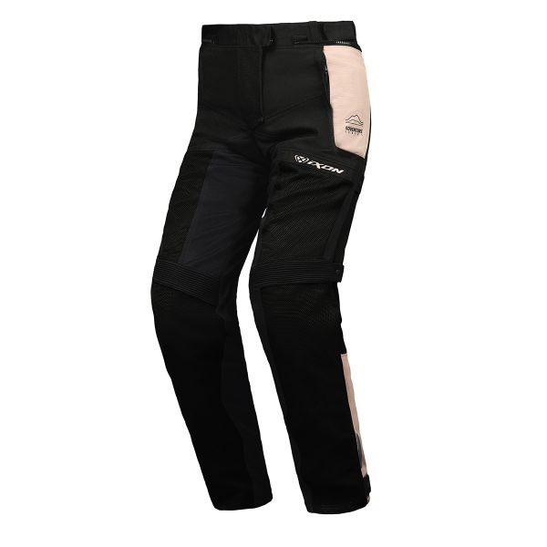 Motorcycle Trousers Ixon M-Njord Pant Sand Black Red