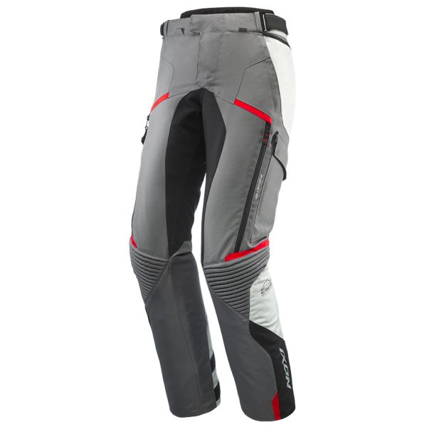 Motorcycle Trousers Ixon Midgard PT Grey Black Red Motorcycle Trousers Ixon Midgard PT Grey Black Red