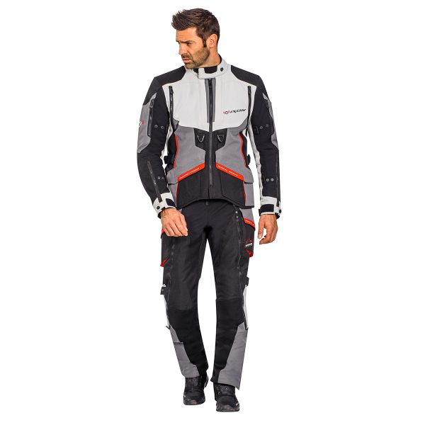 Ixon Ragnar Pant Black Grey Red