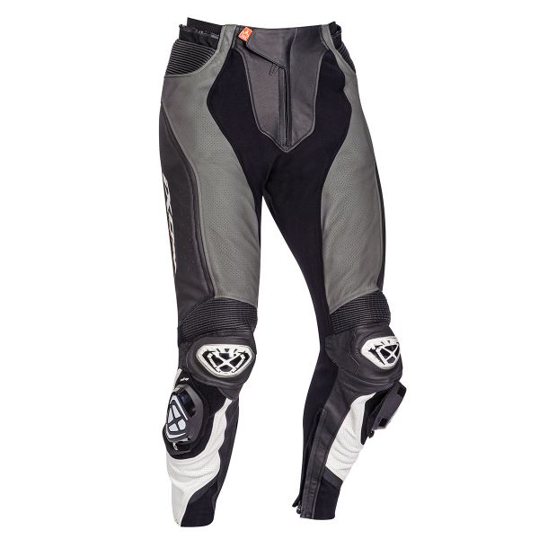 Motorcycle Trousers Ixon Vendetta Pant Evo Black Grey White