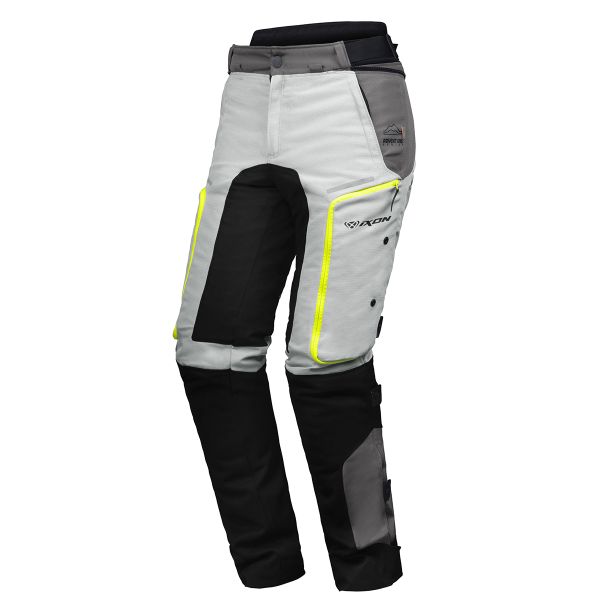 Motorcycle Trousers Ixon Vidar Pant Grey Black Bright Yellow