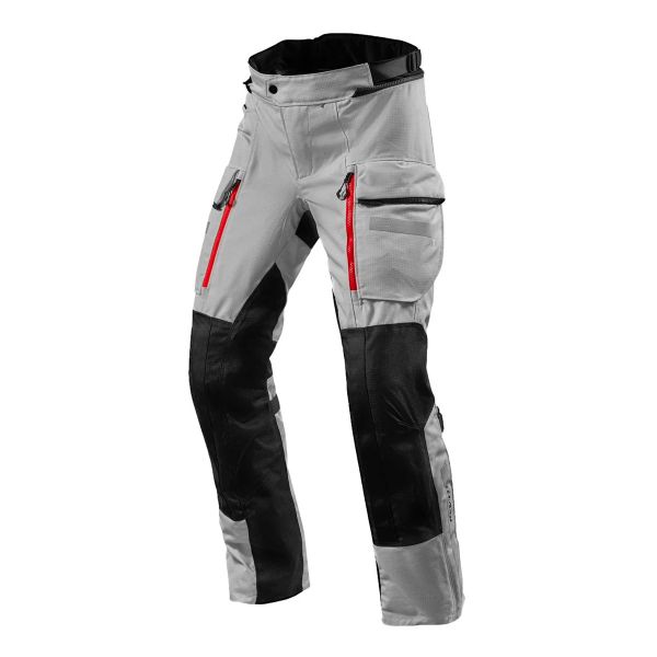 Motorcycle Trousers REV'IT Sand 4 H2O Ladies Silver Black Long