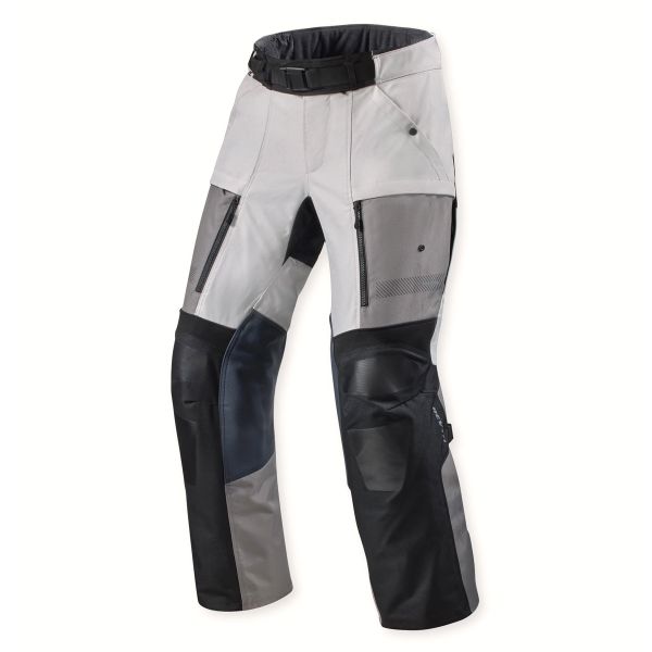 Motorcycle Trousers REV'IT Sand 5 H2O Silver-Black Short