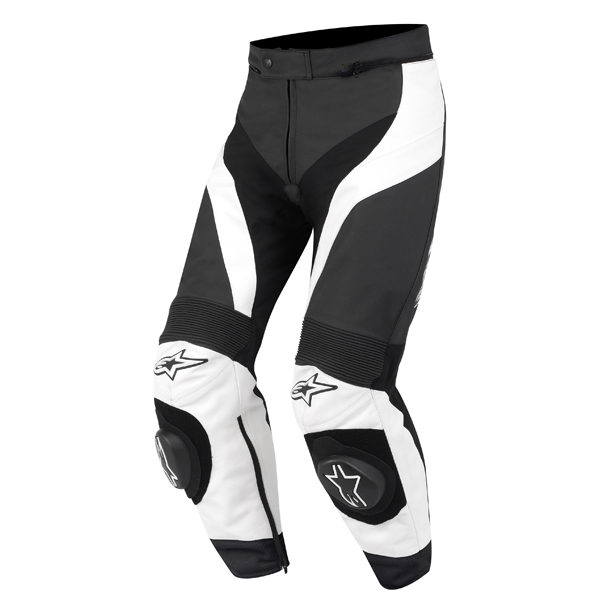 Motorcycle Trousers Alpinestars GP Plus Black White Pants