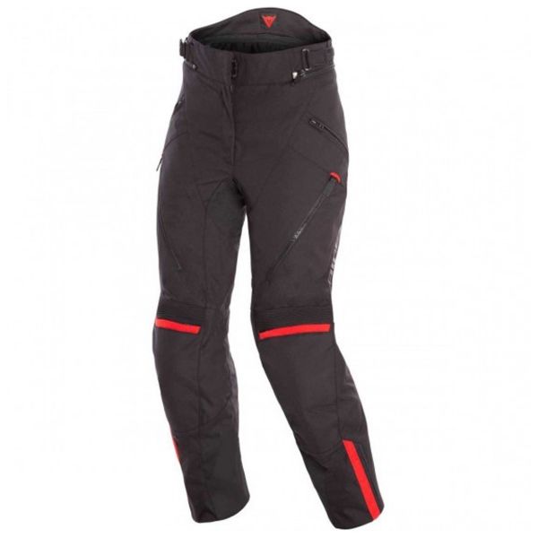 Motorcycle Trousers Dainese Tempest 2 Lady D-Dry Pants Black Tour Red