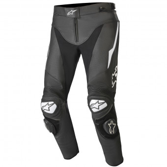 Motorcycle Trousers Alpinestars Track V2 Black White
