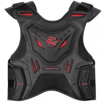 Back Protectors ICON Stryker Vest Black Red