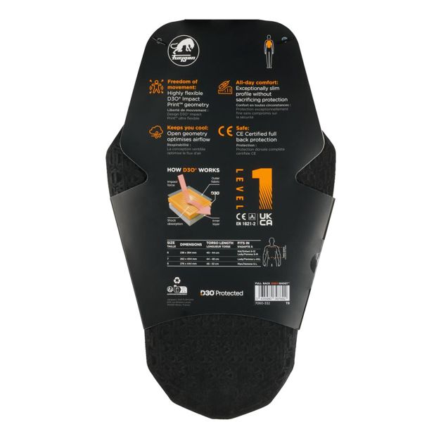 Furygan Full Back Ghost D3O