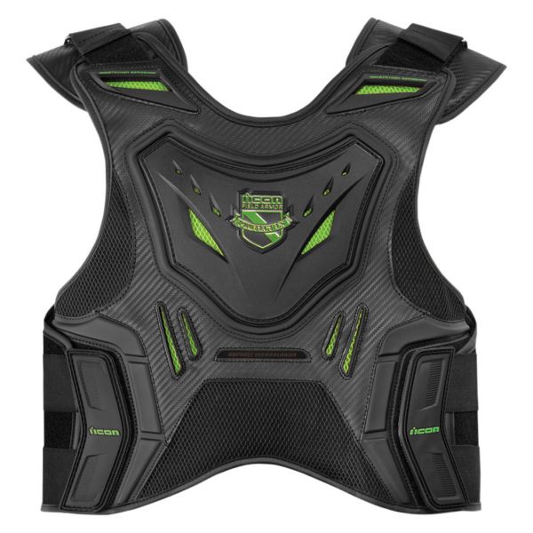 Back Protectors ICON Stryker Vest Black Green