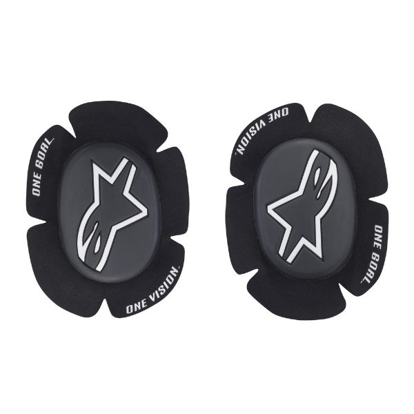 Knee Sliders Alpinestars GP Sport Evo Knee Slider Black White Knee Sliders Alpinestars GP Sport Evo Knee Slider Black White