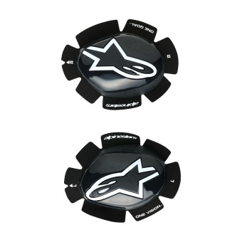 Knee Sliders Alpinestars GP Plus Knee Slider Black White Knee Sliders Alpinestars GP Plus Knee Slider Black White