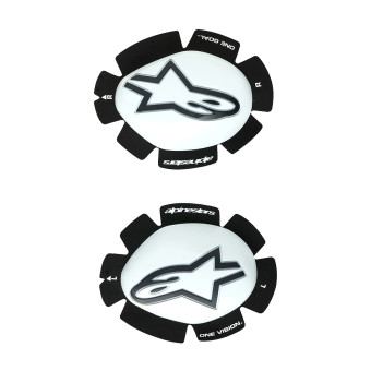 Knee Sliders Alpinestars GP Plus Knee Slider White Black Knee Sliders Alpinestars GP Plus Knee Slider White Black