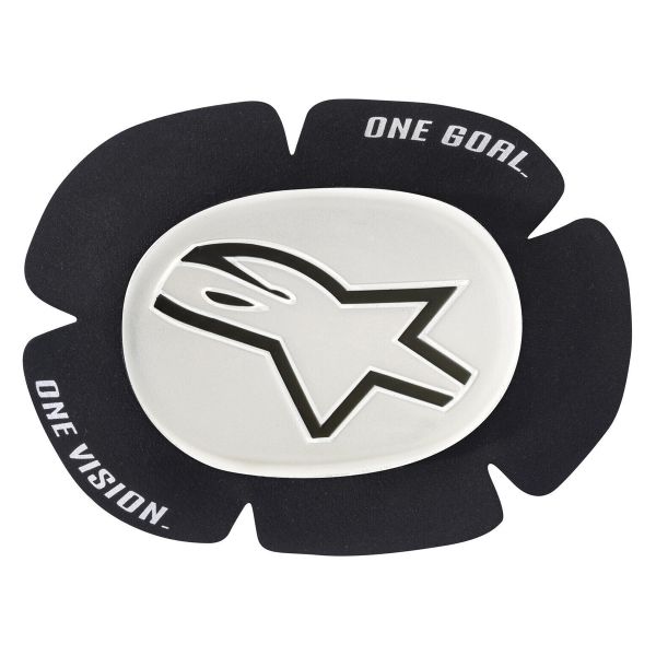 Knee Sliders Alpinestars GP Sport Evo Knee Slider White Black Knee Sliders Alpinestars GP Sport Evo Knee Slider White Black