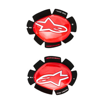 Knee Sliders Alpinestars GP Tech Knee Slider Red White Knee Sliders Alpinestars GP Tech Knee Slider Red White