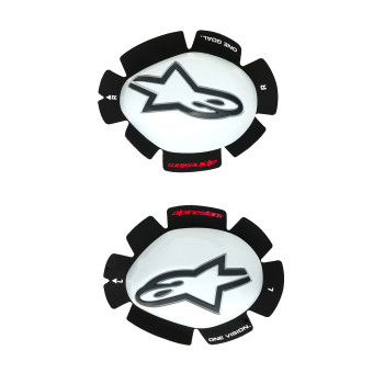 Knee Sliders Alpinestars GP Tech Knee Slider White Black Knee Sliders Alpinestars GP Tech Knee Slider White Black