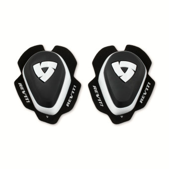 Knee Sliders REV'IT Knee Slider Set 2 White Black White Knee Sliders REV'IT Knee Slider Set 2 White Black White