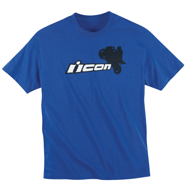 Motorcycle T-Shirts ICON Balance Point Tee Blue