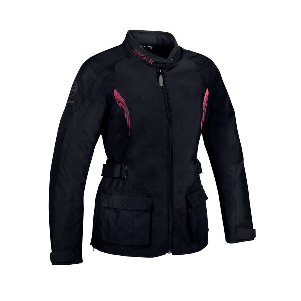 Motorcycle Coats Bering Lady Virginia Fuchsia Black