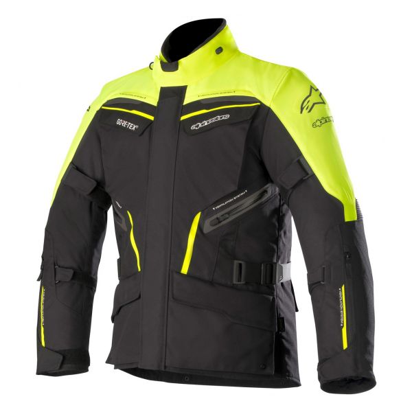 Motorcycle Jackets Alpinestars Patron Gore-Tex Yellow Fluo Black Motorcycle Jackets Alpinestars Patron Gore-Tex Yellow Fluo Black