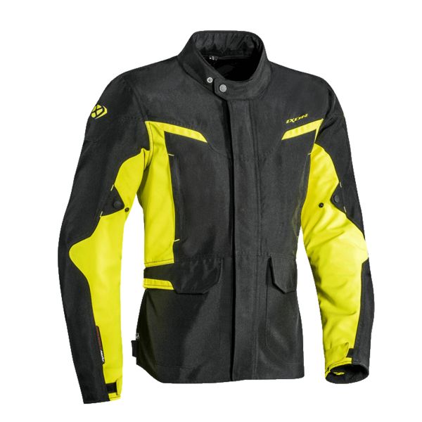 Motorcycle Coats Ixon Summit 2 Black Yellow Fluo