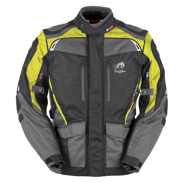 Motorcycle Coats Furygan Apalaches Black Yellow Fluo