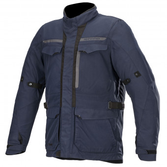Motorcycle Coats Alpinestars Barcelona Drystar Blue Navy